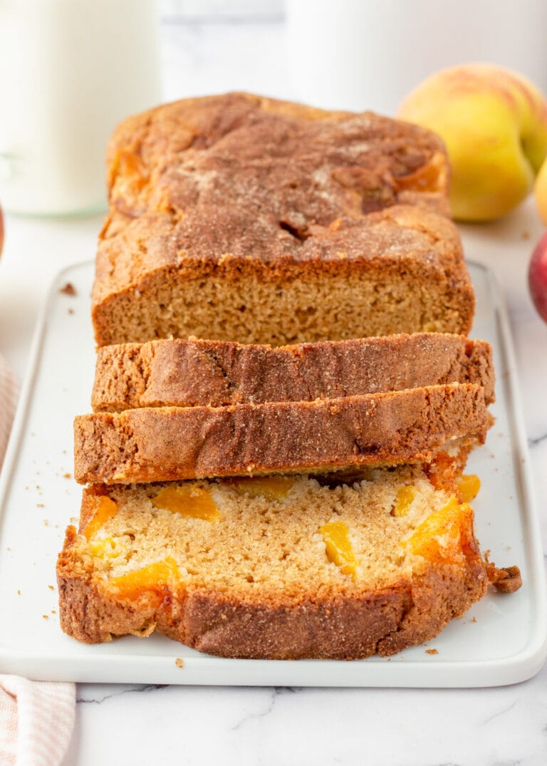 Easy Peach Bread Recipe {No Yeast!} Lil' Luna