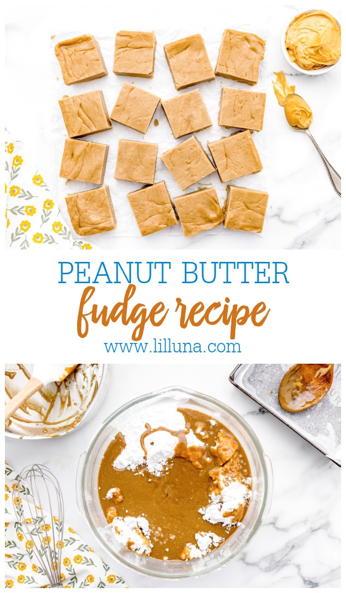 Peanut Butter Fudge {Made in 15 Minutes!} Lil' Luna
