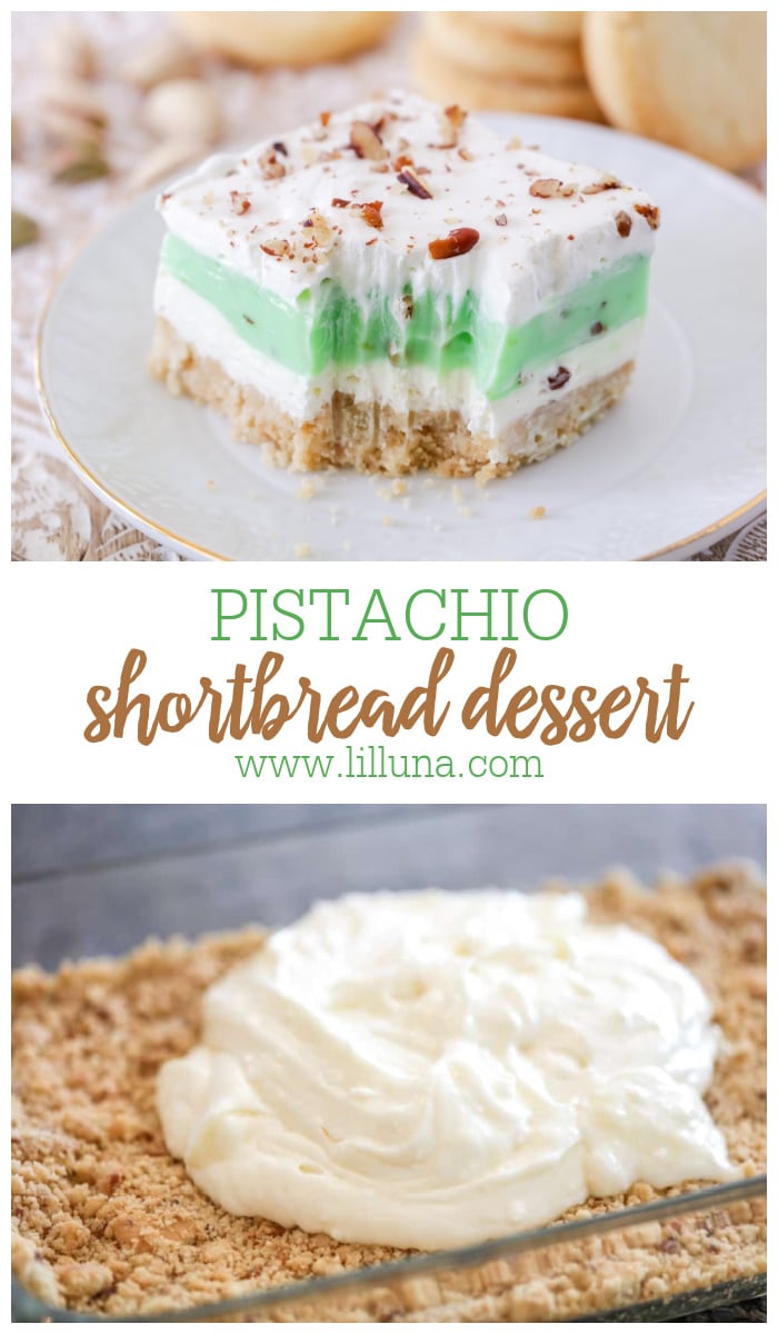 Pistachio Dessert {A Favorite Layered Dessert!} +VIDEO | Lil' Luna