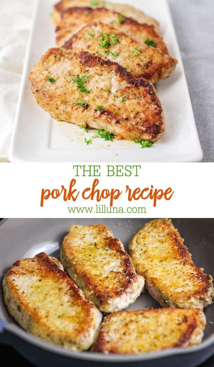 Best Pork Chop Recipe {Parmesan Crusted! + VIDEO} | Lil' Luna