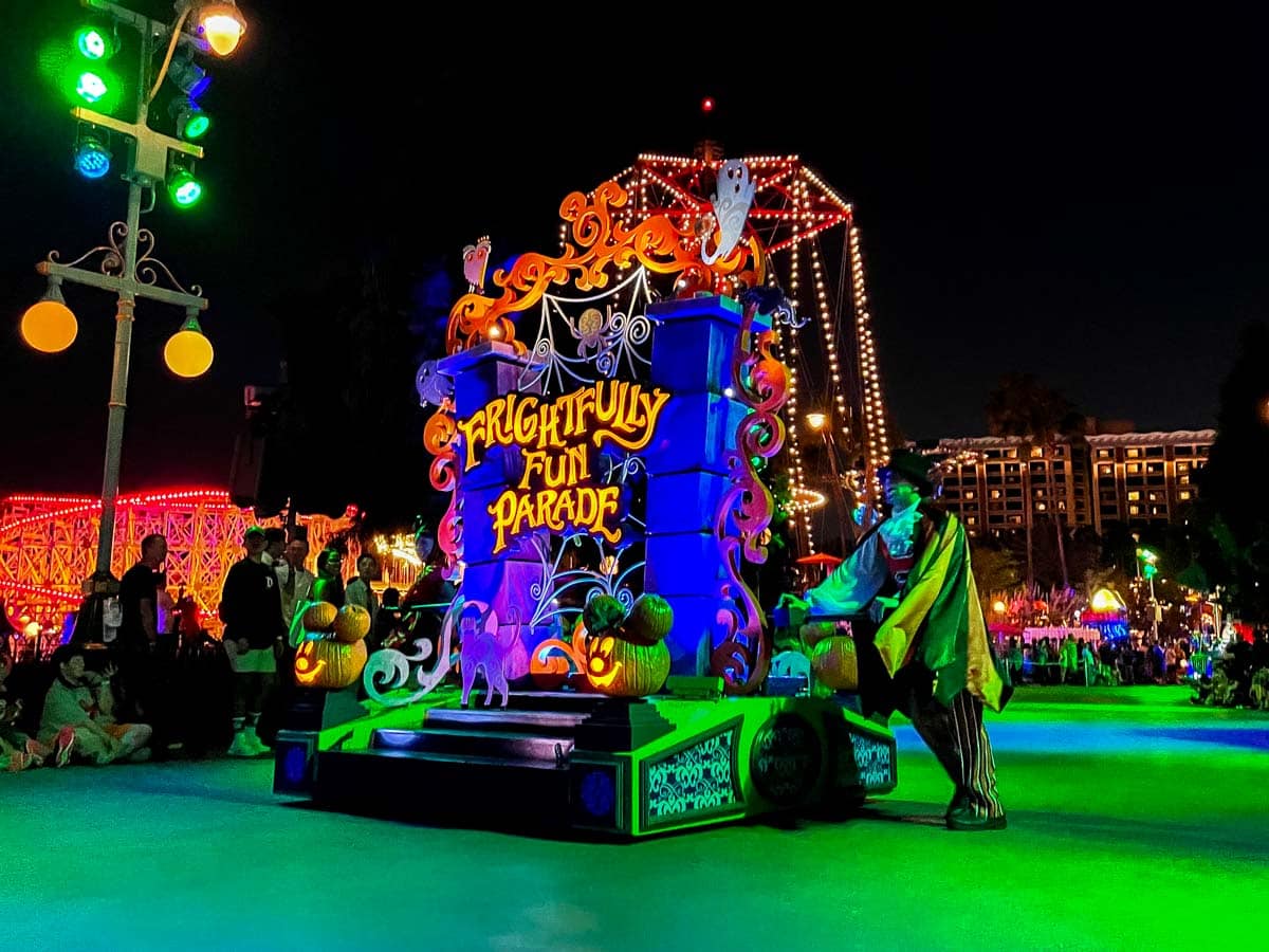 Frightfully Fun Parade at Oogie Boogie Bash.