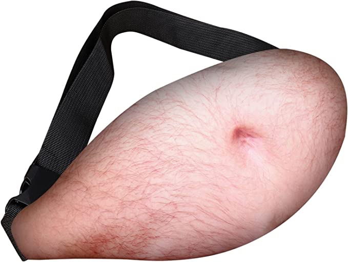Beer belly fanny pack from Amazon.