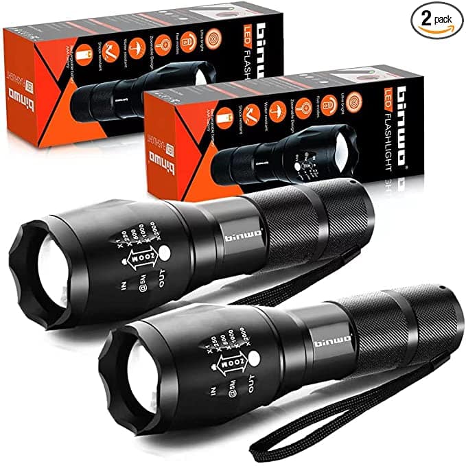 Two LED flashlights from Amazon. 