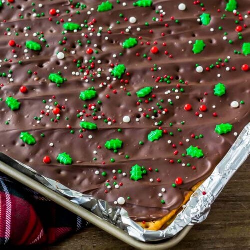 Christmas Crack {Saltine Cracker Toffee +VIDEO} | Lil' Luna