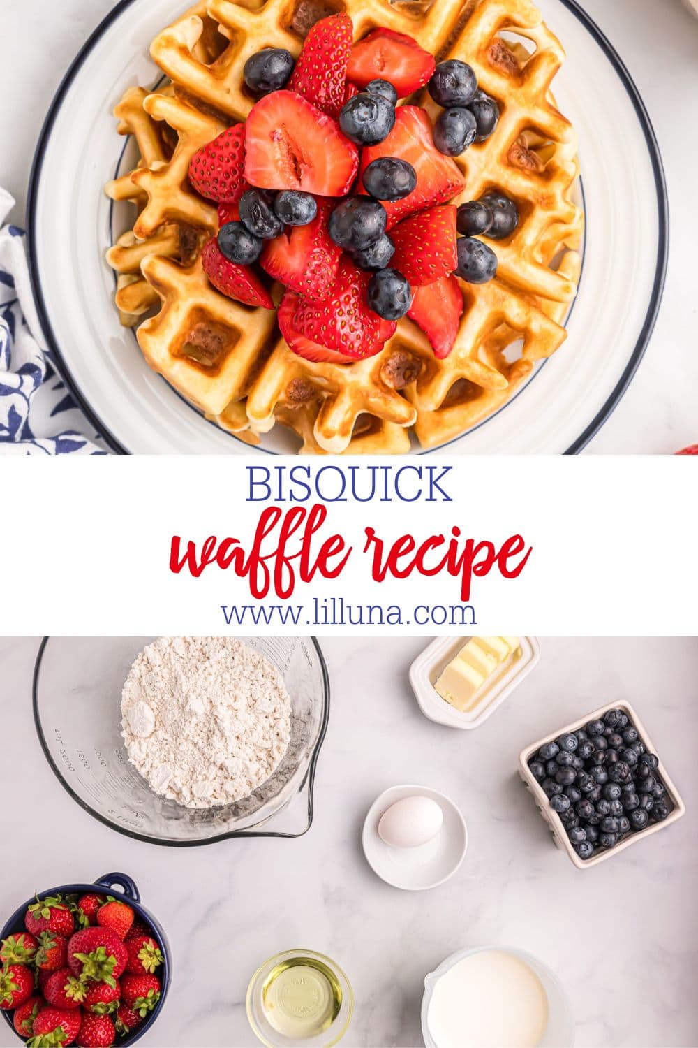 Bisquick Waffle Recipe {Ready in Minutes!} Lil' Luna
