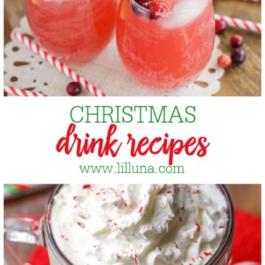 15+ Christmas Drink Recipes {Non-Alcoholic}