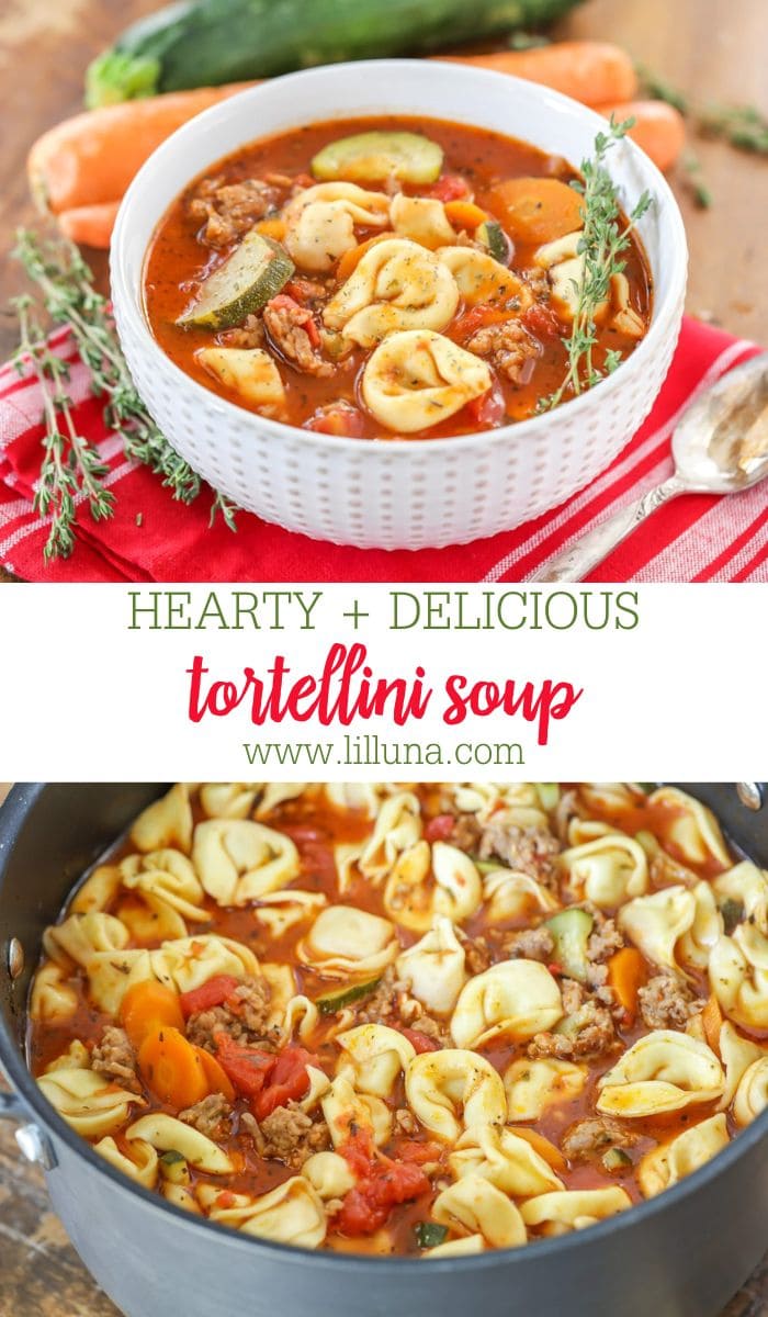 Easy Tortellini Soup | Lil' Luna