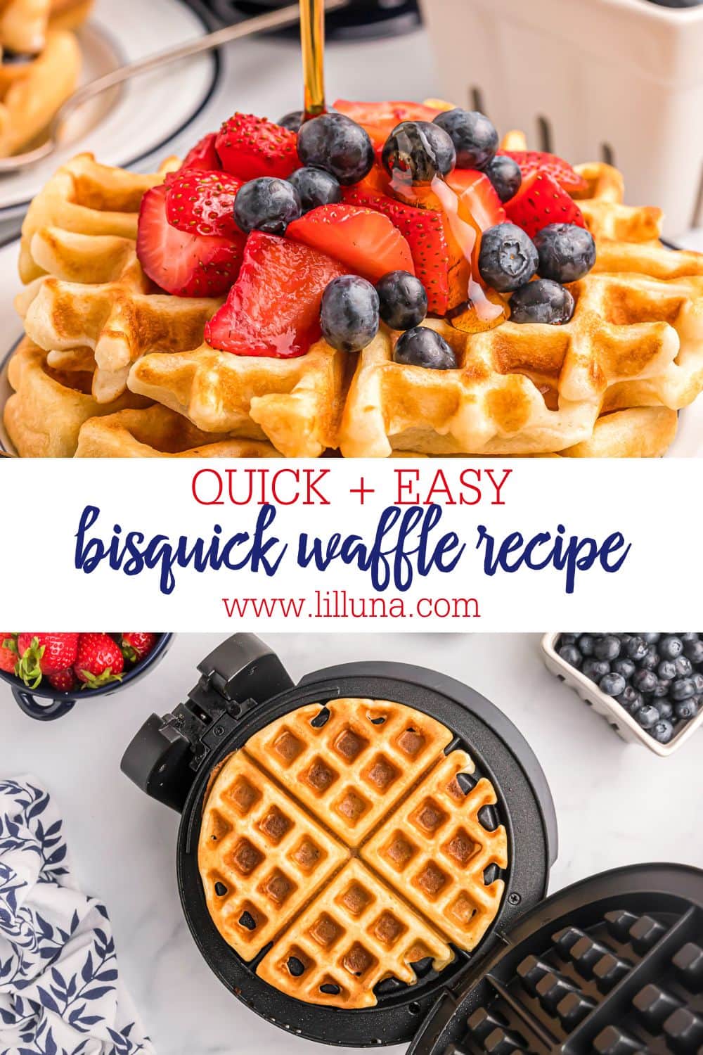 Bisquick Waffle Recipe Ready in Minutes! | Lil' Luna
