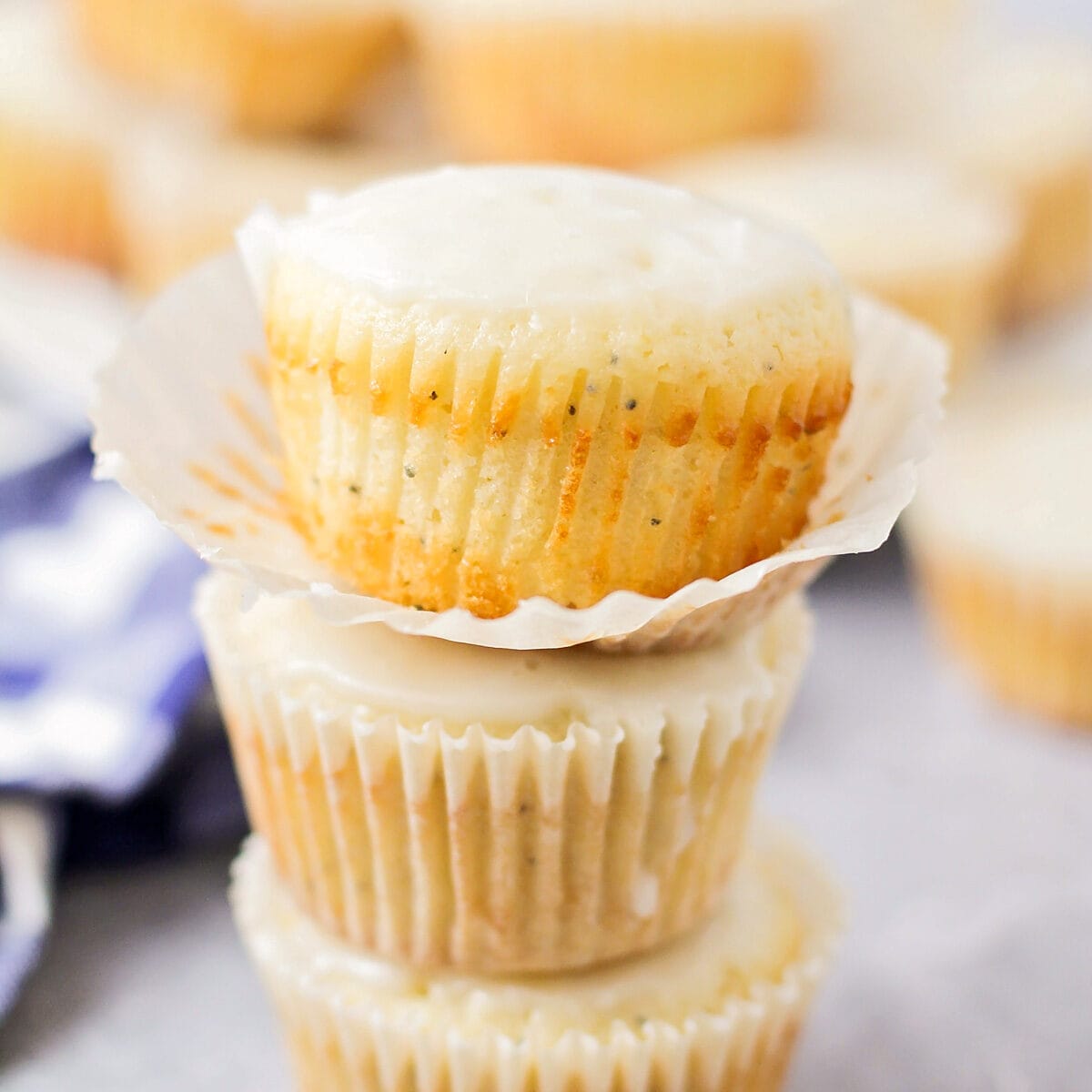 Almond Poppyseed Muffins {With Glaze!} Lil' Luna