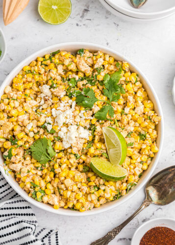 Mexican Corn Salad {Ready in Under 30 Minutes!} | Lil' Luna