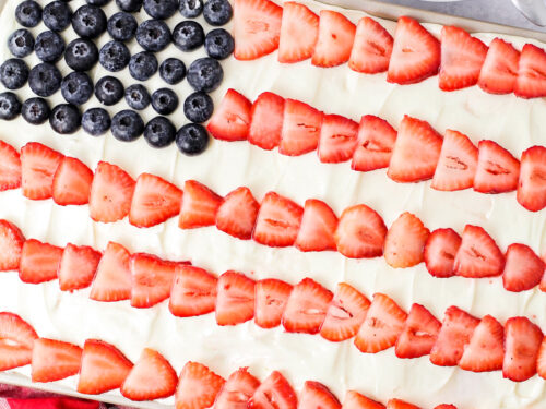 American Flag Cake - Home Cooking Adventure
