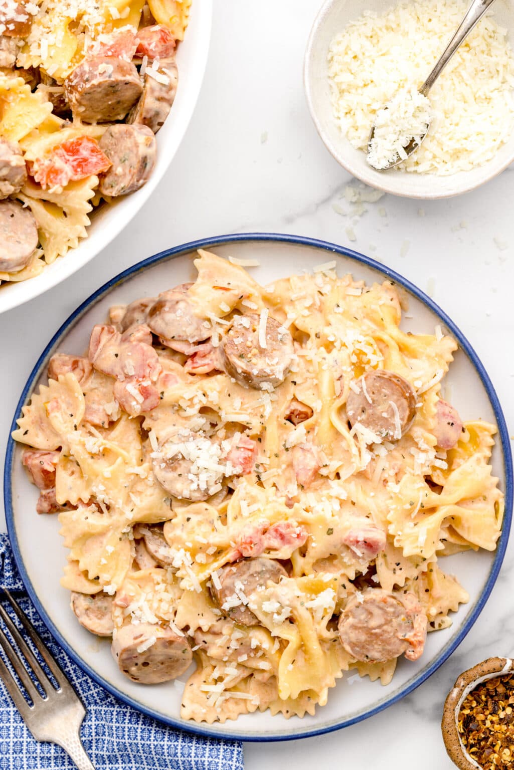 Chicken Sausage Pasta {20 Minute Meal!} Lil' Luna