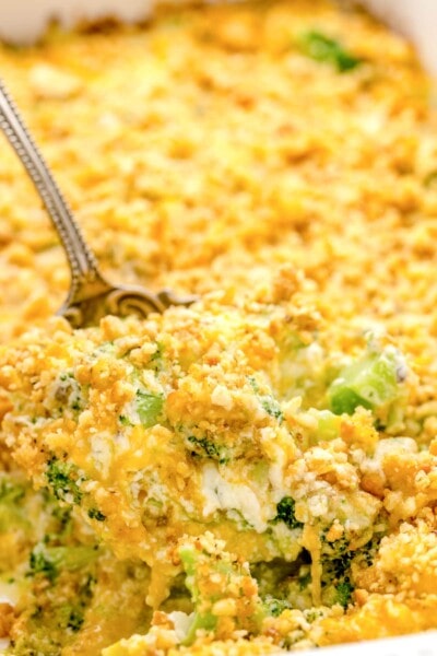 Broccoli Cheese Casserole {with Ritz Crackers!} | Lil' Luna