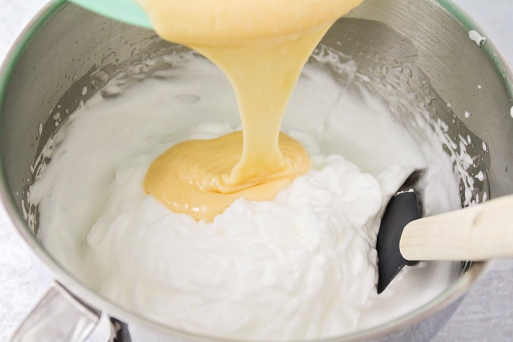 How to make chiffon cake process images.