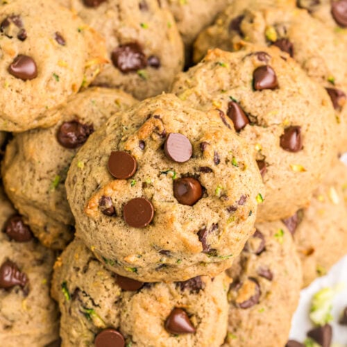 Zucchini Cookies {with Chocolate Chips!} | Lil' Luna