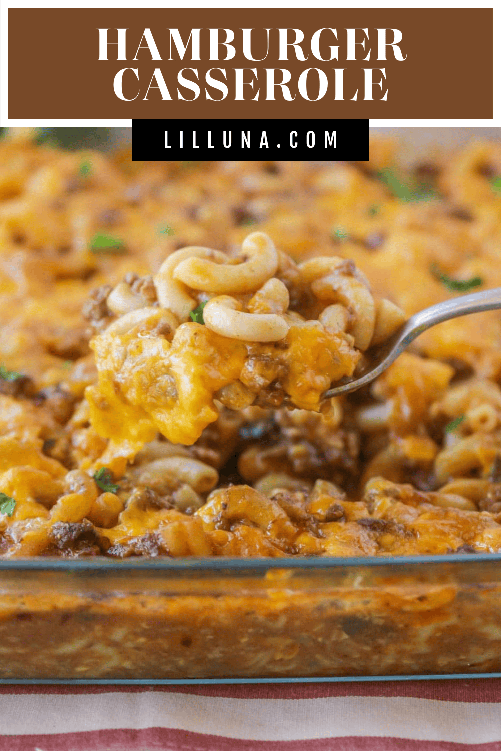 Easy Hamburger Casserole Recipe {+VIDEO} | Lil' Luna