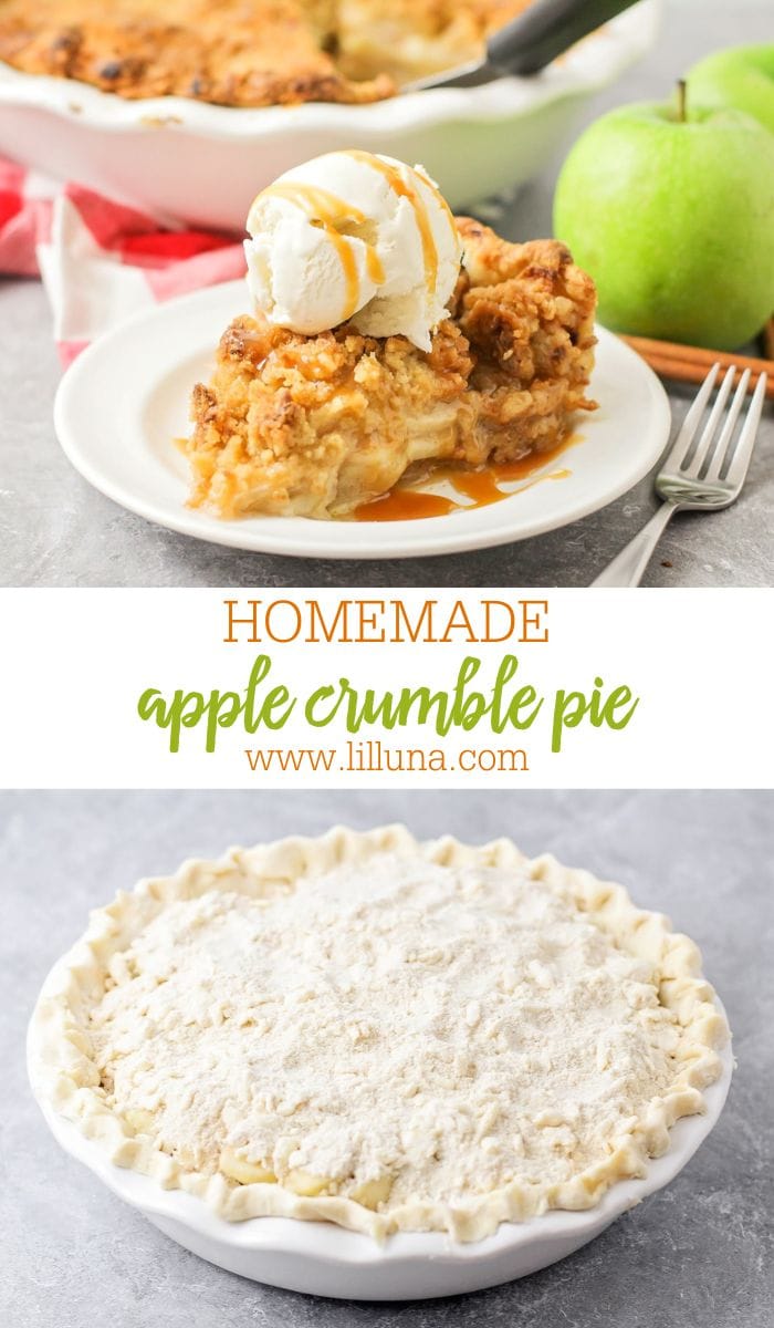 Easy Apple Crumble Pie | Lil' Luna