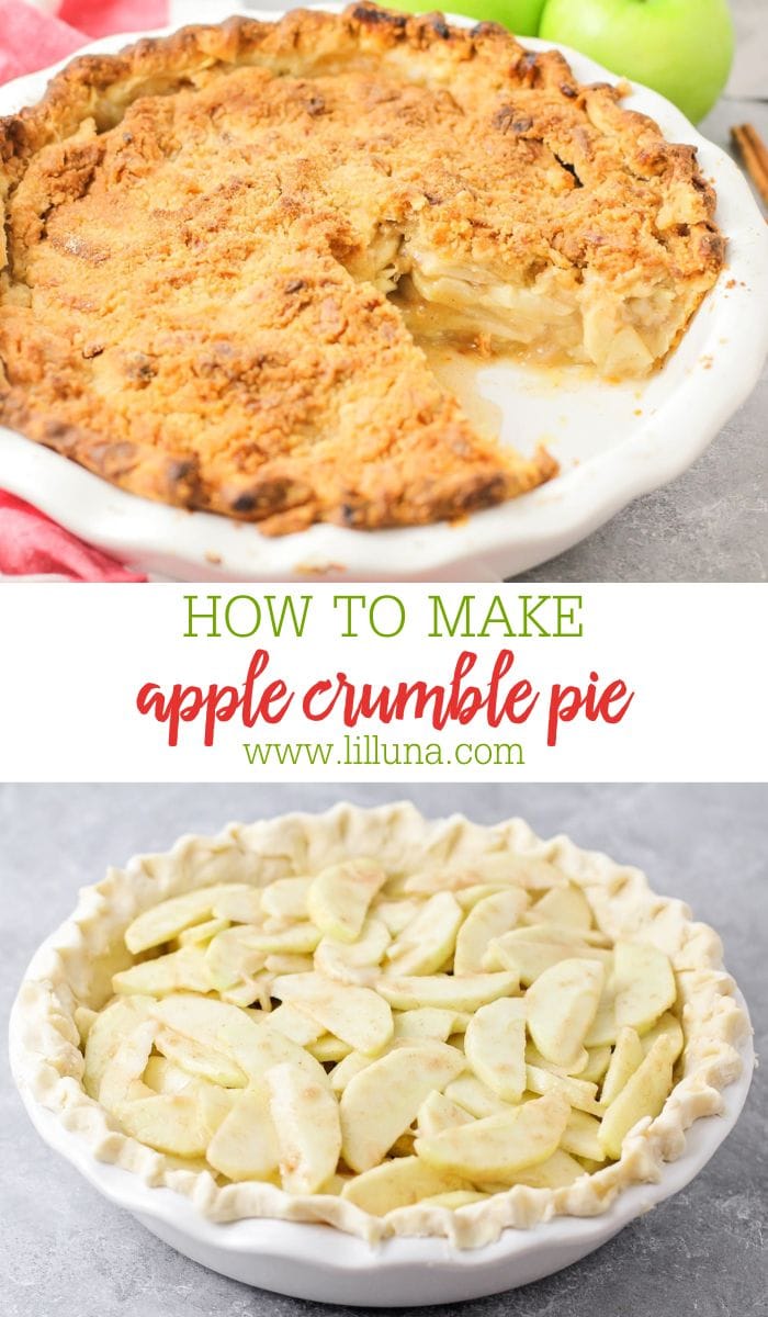 Easy Apple Crumble Pie | Lil' Luna