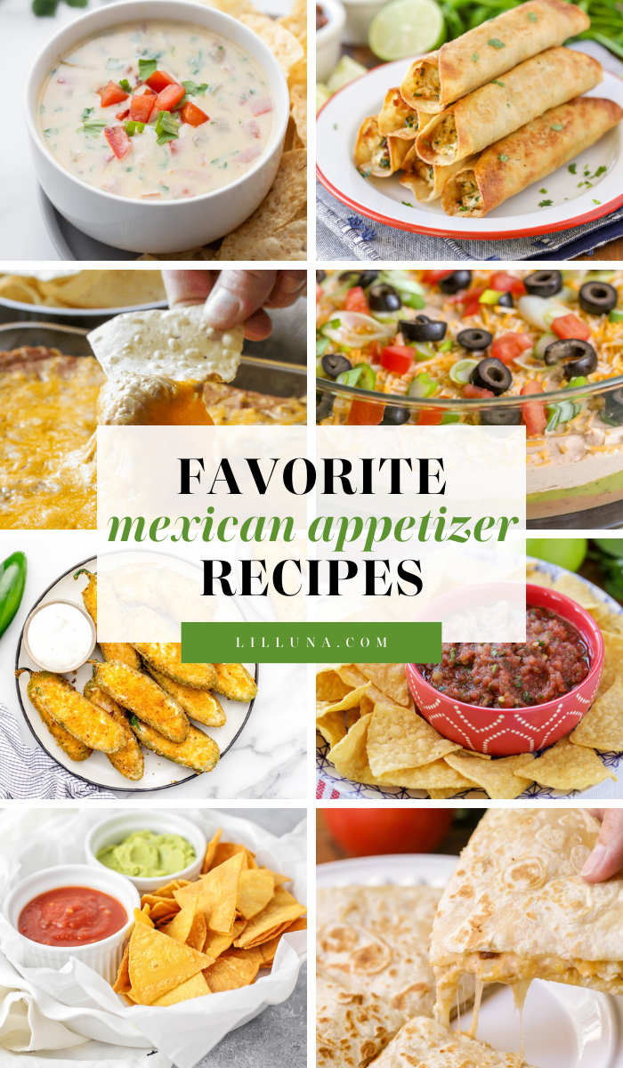 40+ Mexican Appetizers {Easy Appetizers, Dips, + Salsas}| Lil' Luna