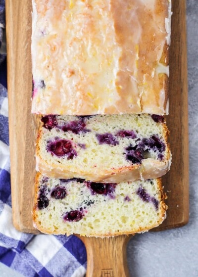 Lemon Blueberry Bread {10 Minute Prep Time!} | Lil' Luna