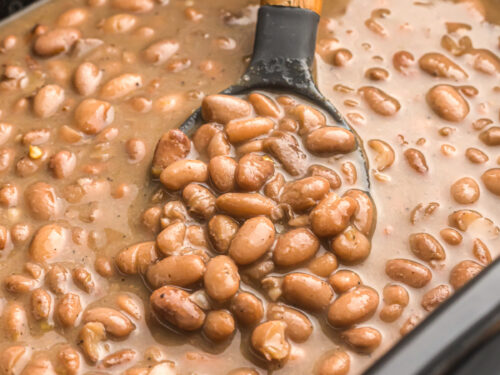 2-Quart Slow Cooker Recipe for Spicy Canned Pinto Beans • A Weekend Cook®