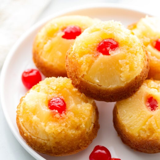 Pineapple Upside Down Cupcakes {+VIDEO} | Lil' Luna