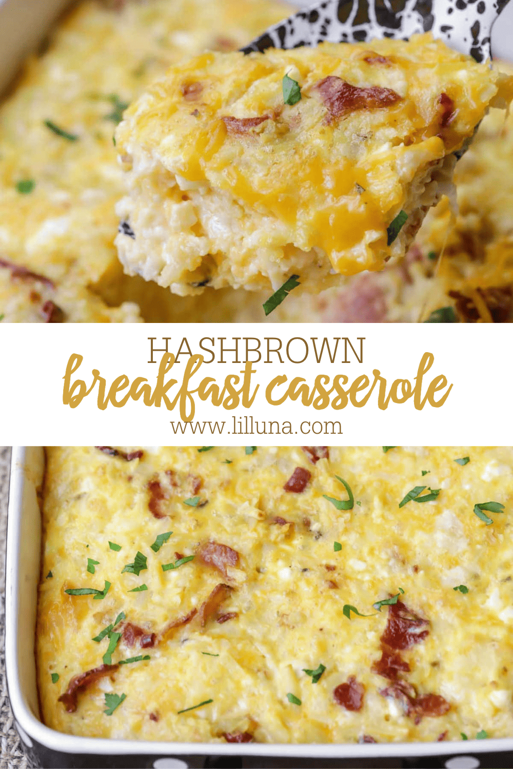 Easy Hashbrown Breakfast Casserole {+VIDEO} | Lil' Luna