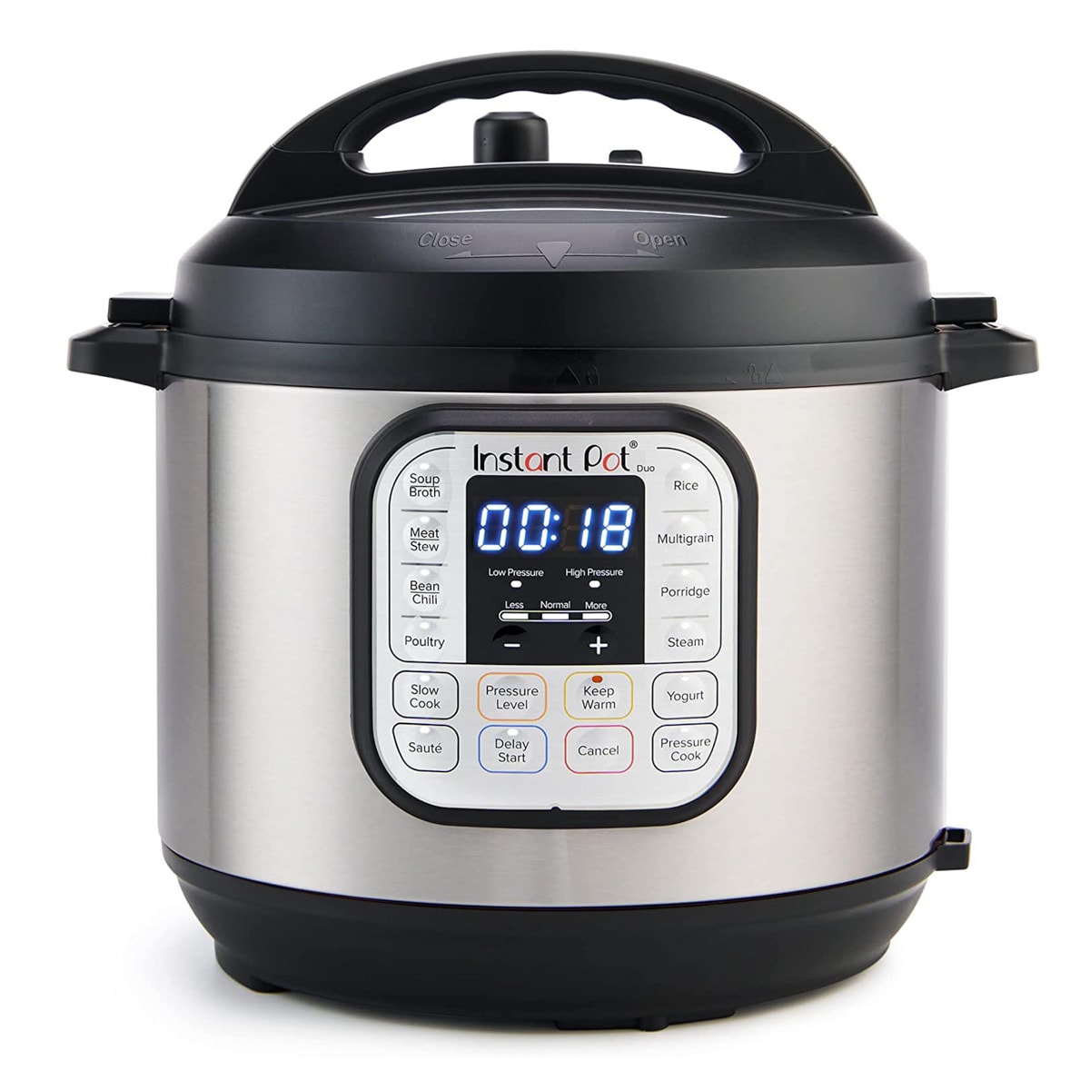 Instant Pot with the timer on.