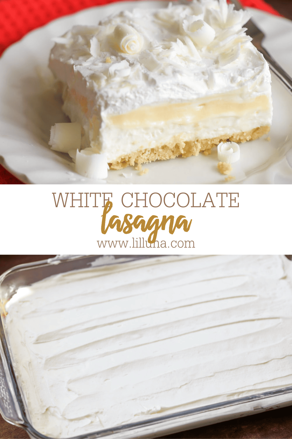 White Chocolate Lasagna Recipe | Lil' Luna