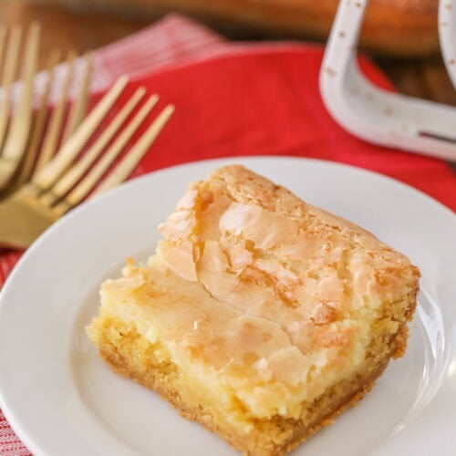 Gooey Butter Cake - With a Cake Mix - A Beautiful Mess