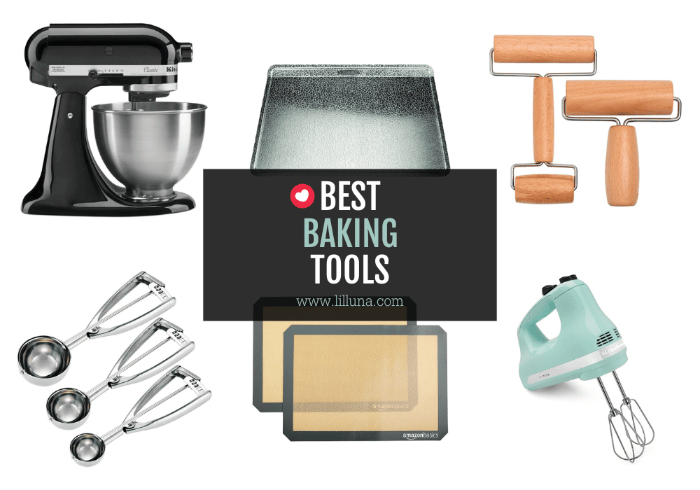 Collage of the best baking tools.