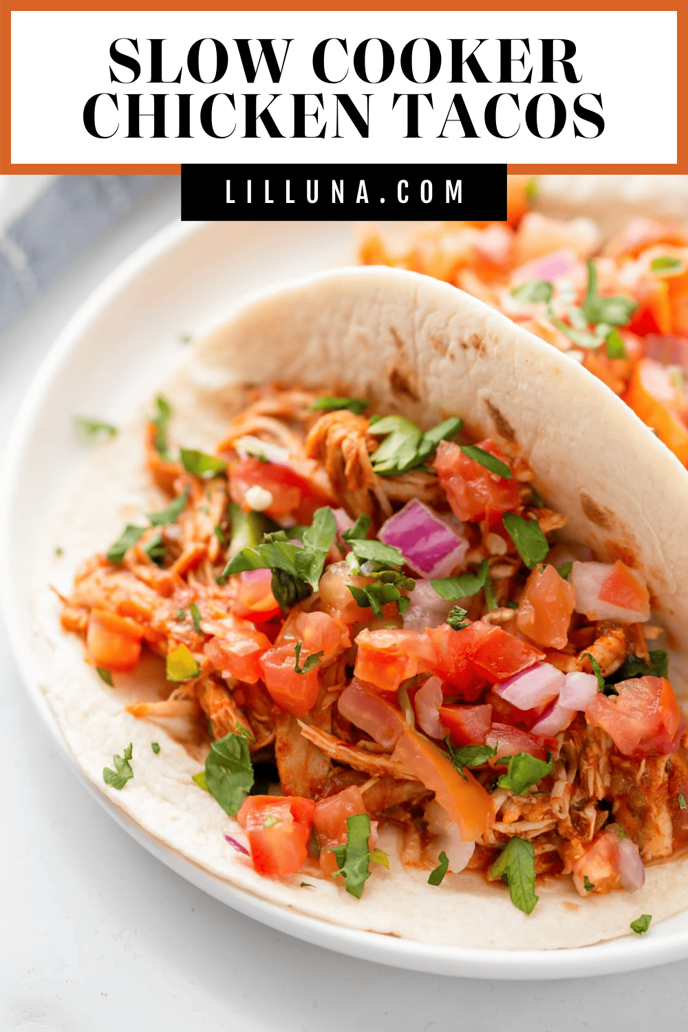 Slow Cooker Chicken Tacos {+Instant Pot Instructions} | Lil' Luna