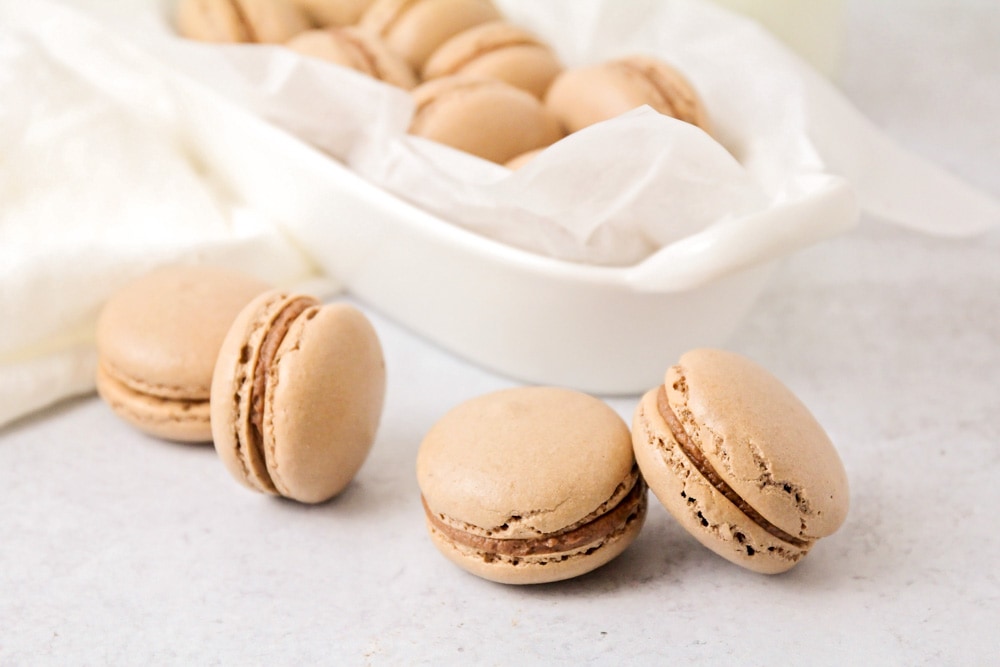 Macarons by each other.