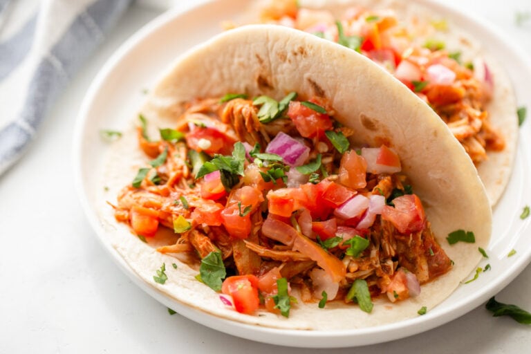 Slow Cooker Chicken Tacos {+Instant Pot Instructions} | Lil' Luna