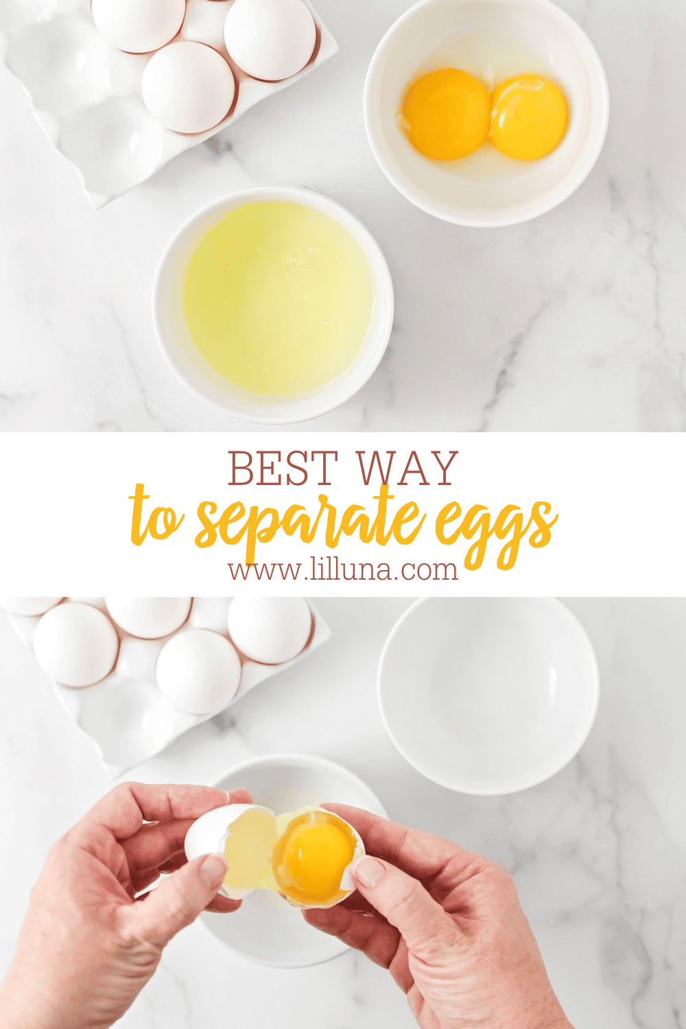 How to Separate Egg Whites {Several Methods!} | Lil' Luna