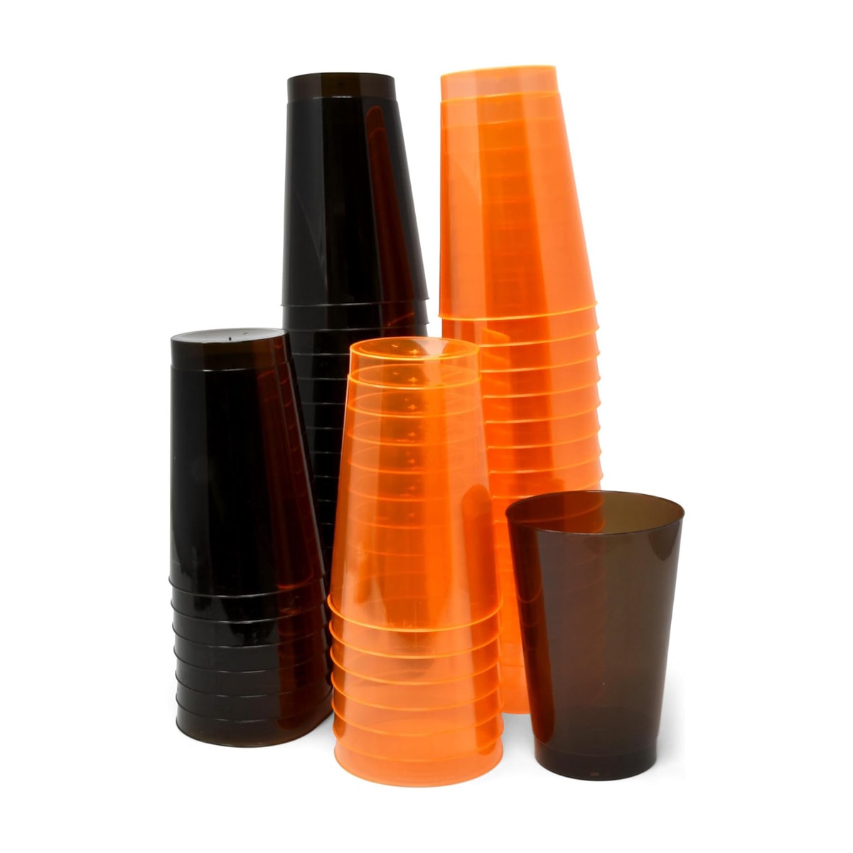 Disposable plastic Halloween cups.