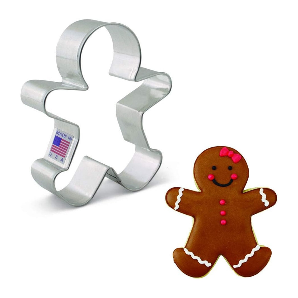 Gingerbread man cookie cutter.