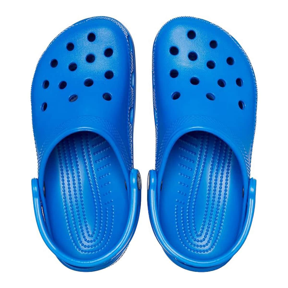 Blue Crocs.