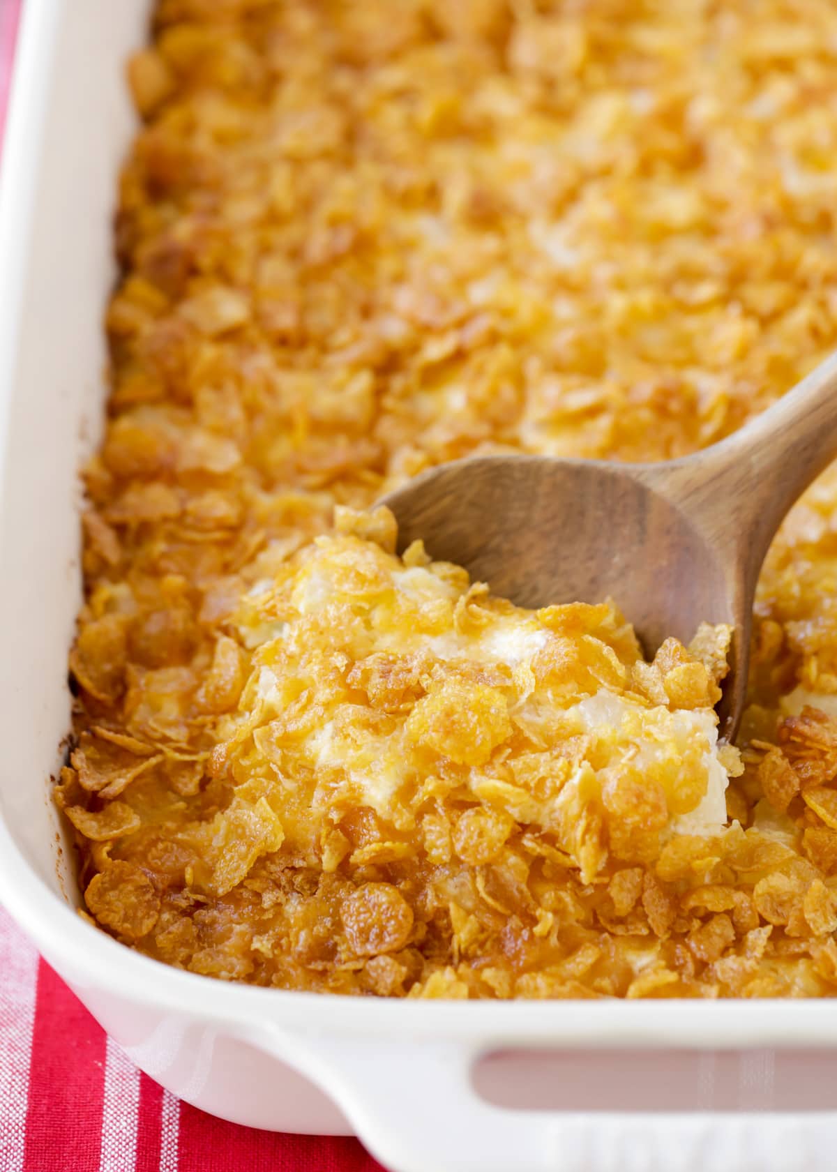 This best-loved cheesy family favorite feeds a crowd making it perfect for holidays!