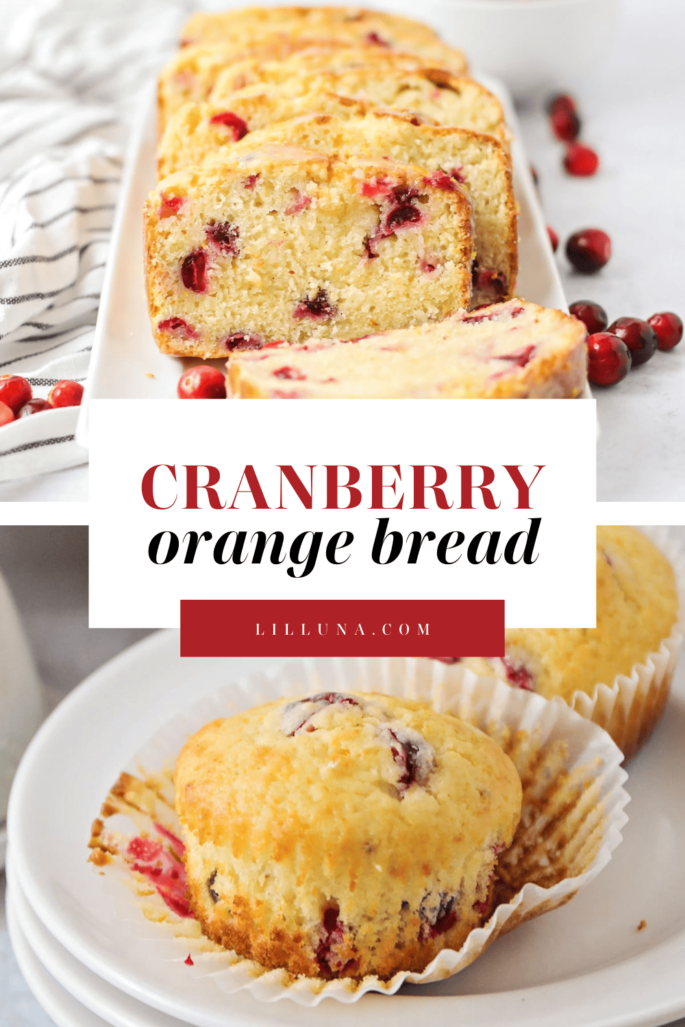 Easy Cranberry Orange Bread 