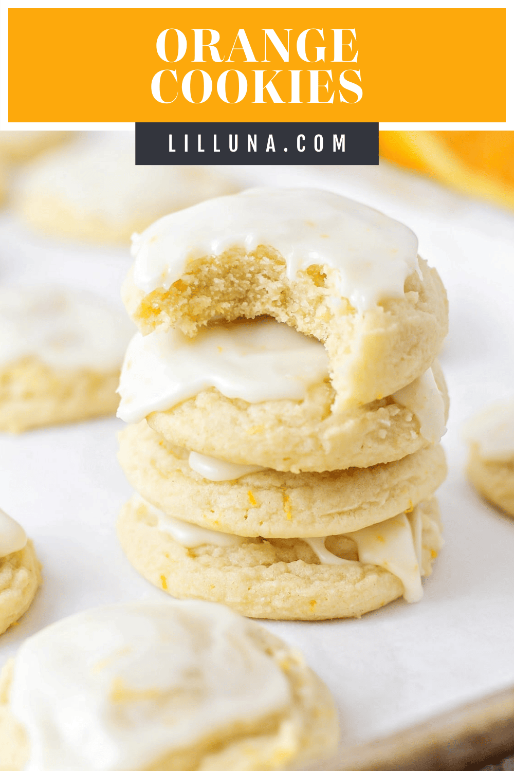 Orange Cookies {With Orange Glaze!} | Lil' Luna