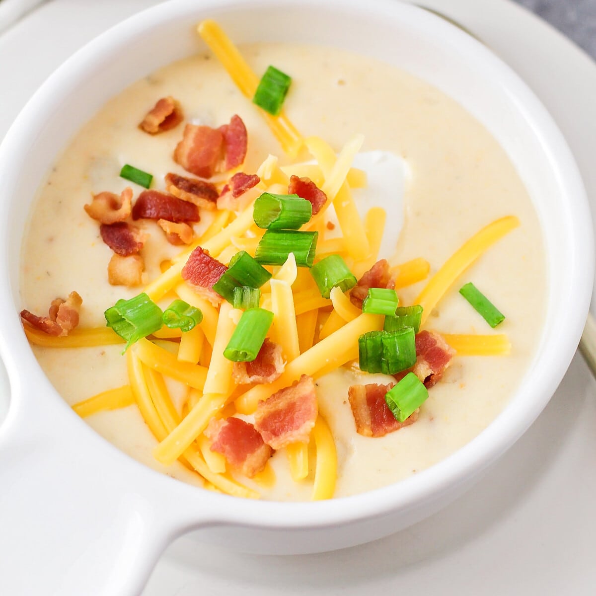 Baked Potato Soup Recipe | Lil' Luna