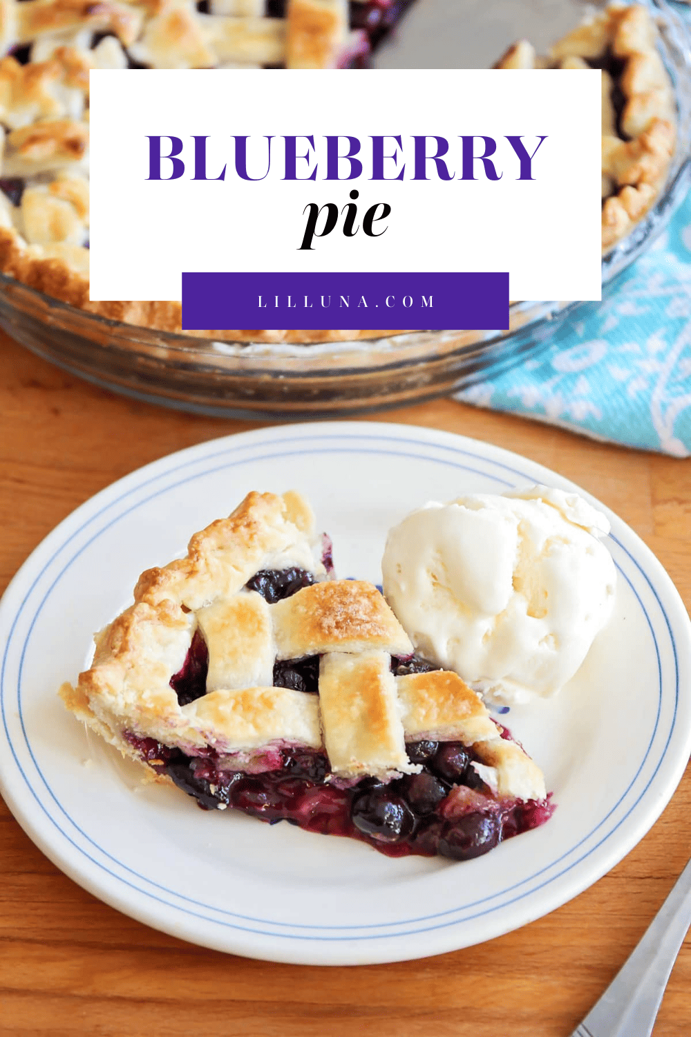 Blueberry Pie {From Scratch!} | Lil' Luna