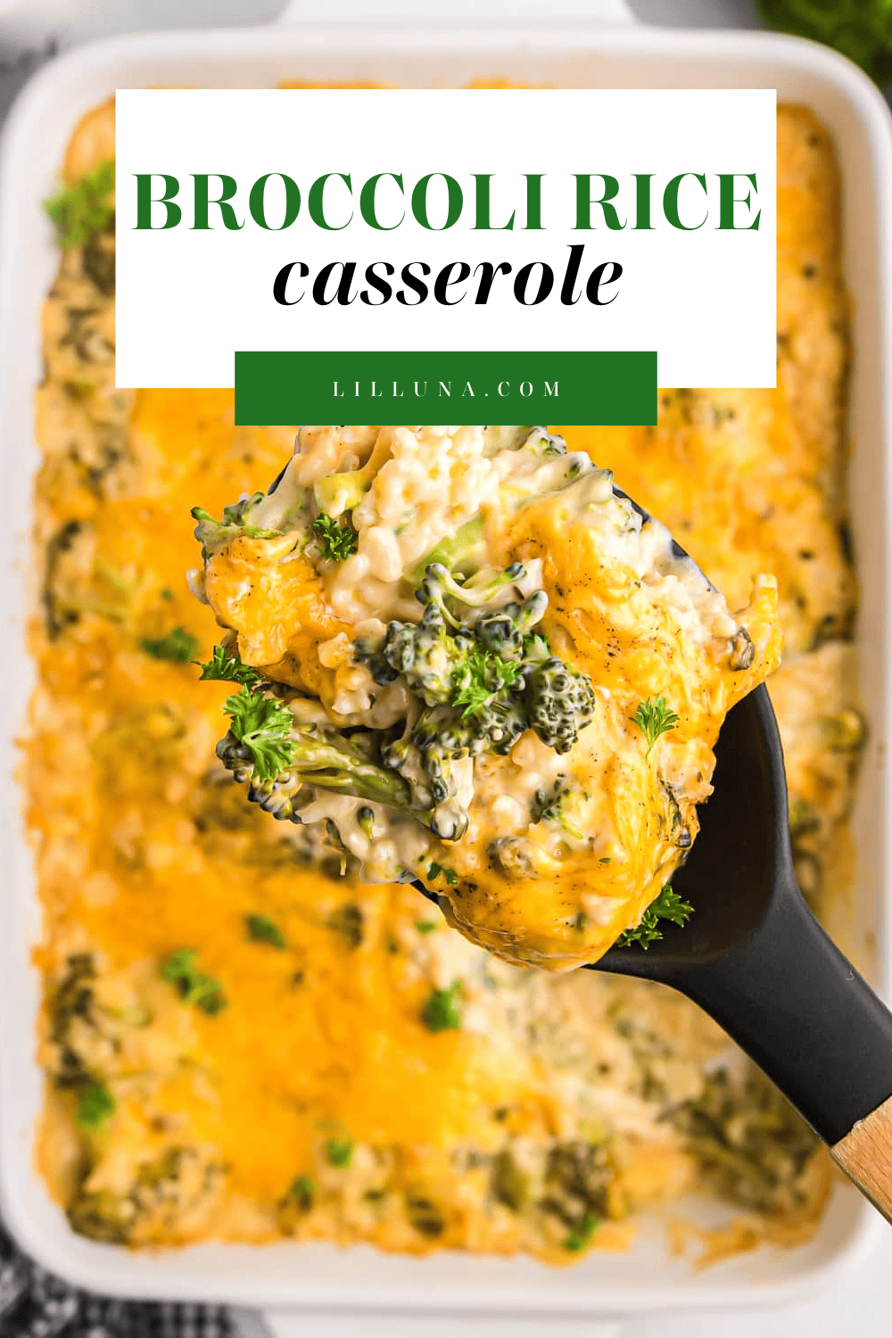 Easy Broccoli Rice Casserole | Lil' Luna