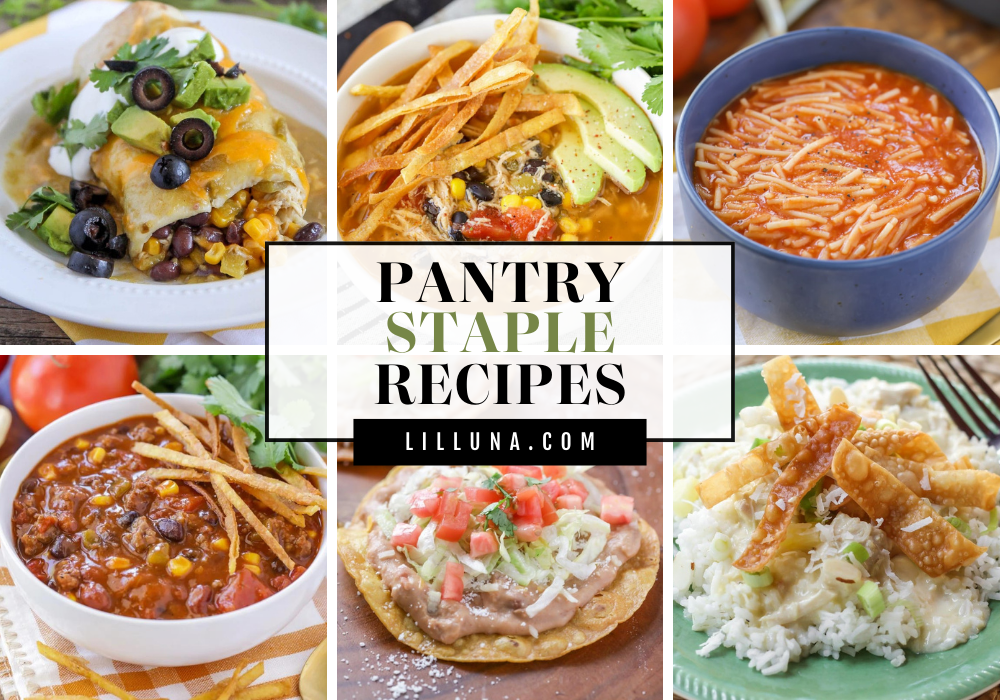 A collection of pantry staple recipes.