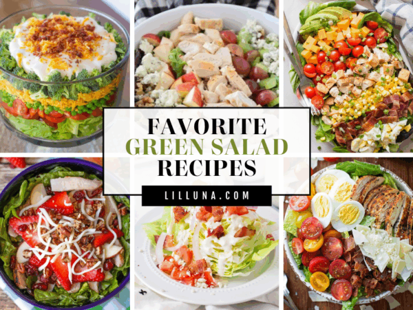 A collection of 25+ green salad recipes.