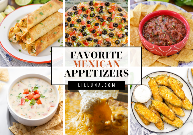 40+ Mexican Appetizers {Easy Appetizers, Dips, + Salsas}| Lil' Luna