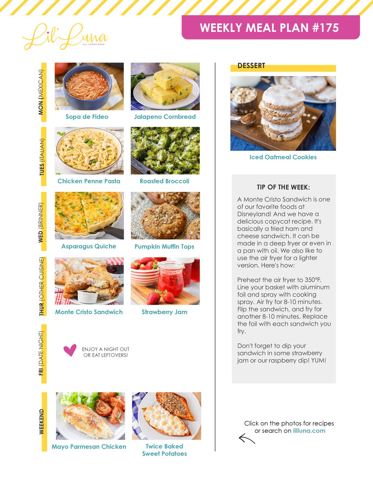 Meal plan 175 graphic.