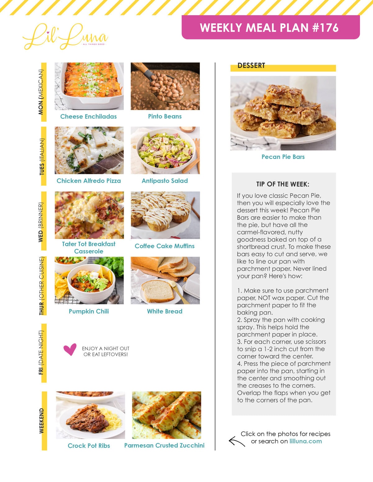 Meal plan 176 graphic.