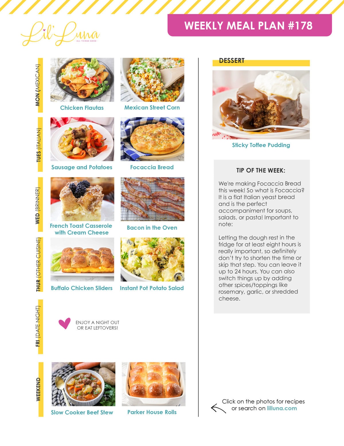 Meal plan 178 graphic.